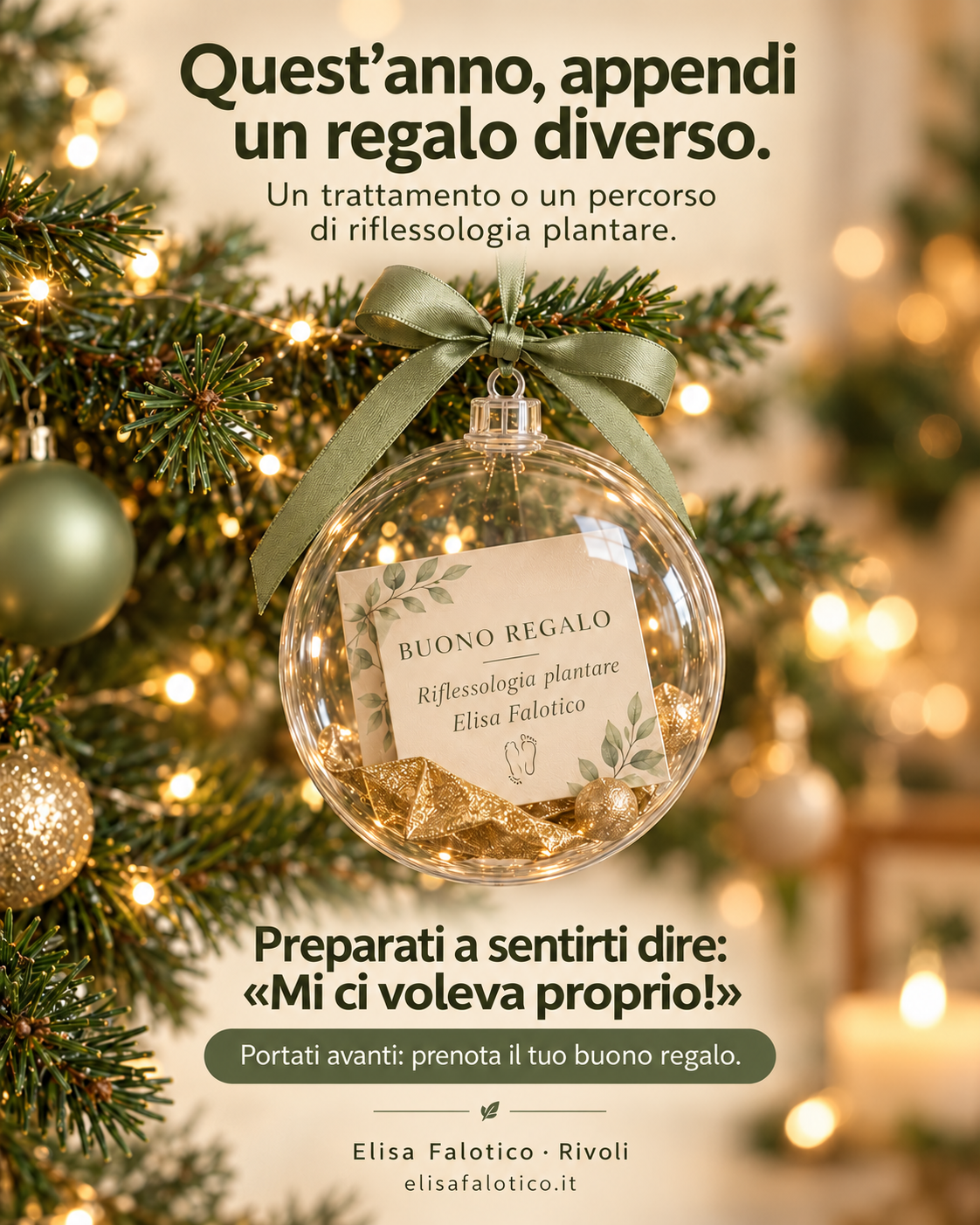 🎄 Quest’anno, regala a chi ami un momento tutto per sé.